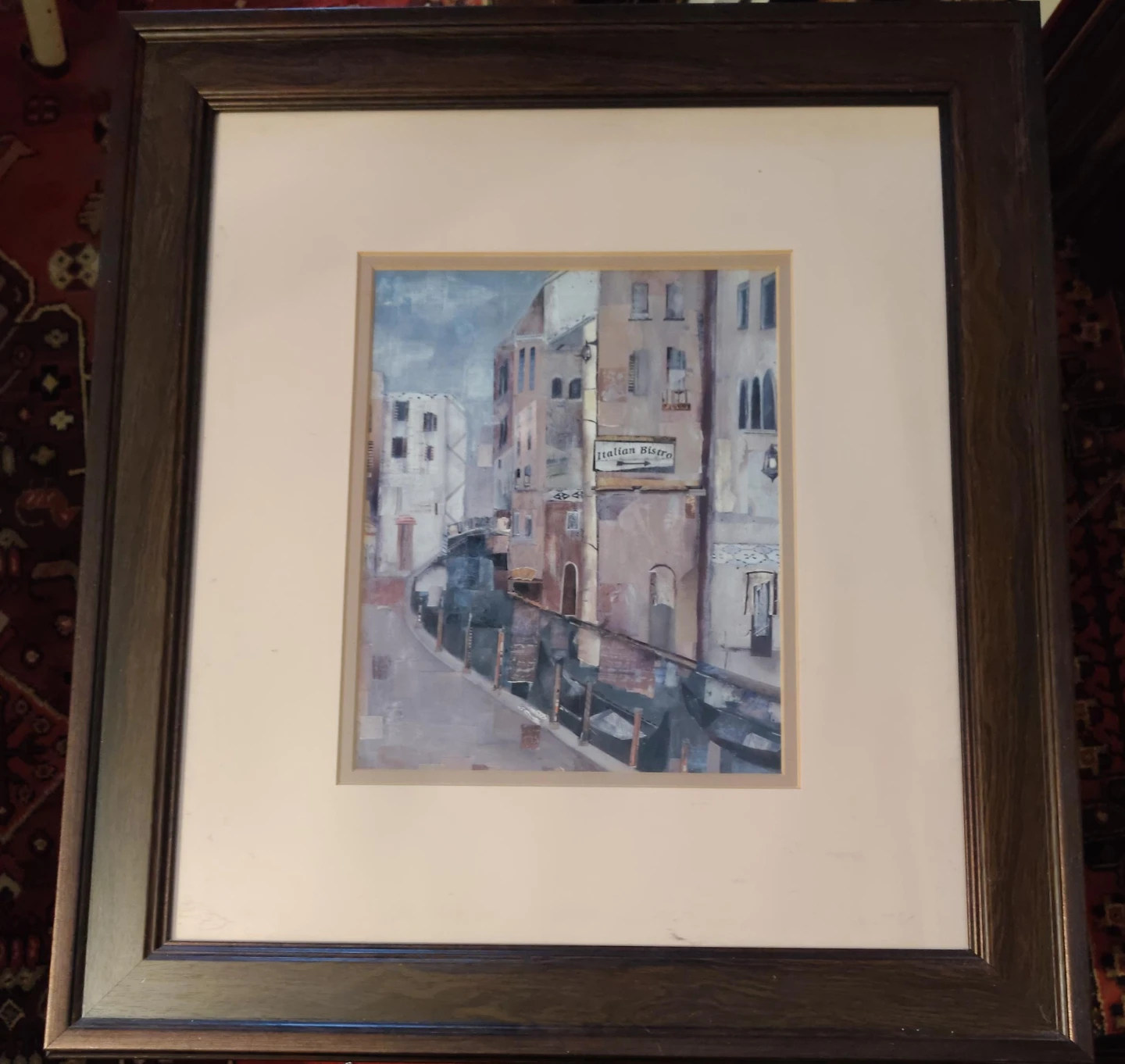 Framed Art Print of an Italian Street Scene