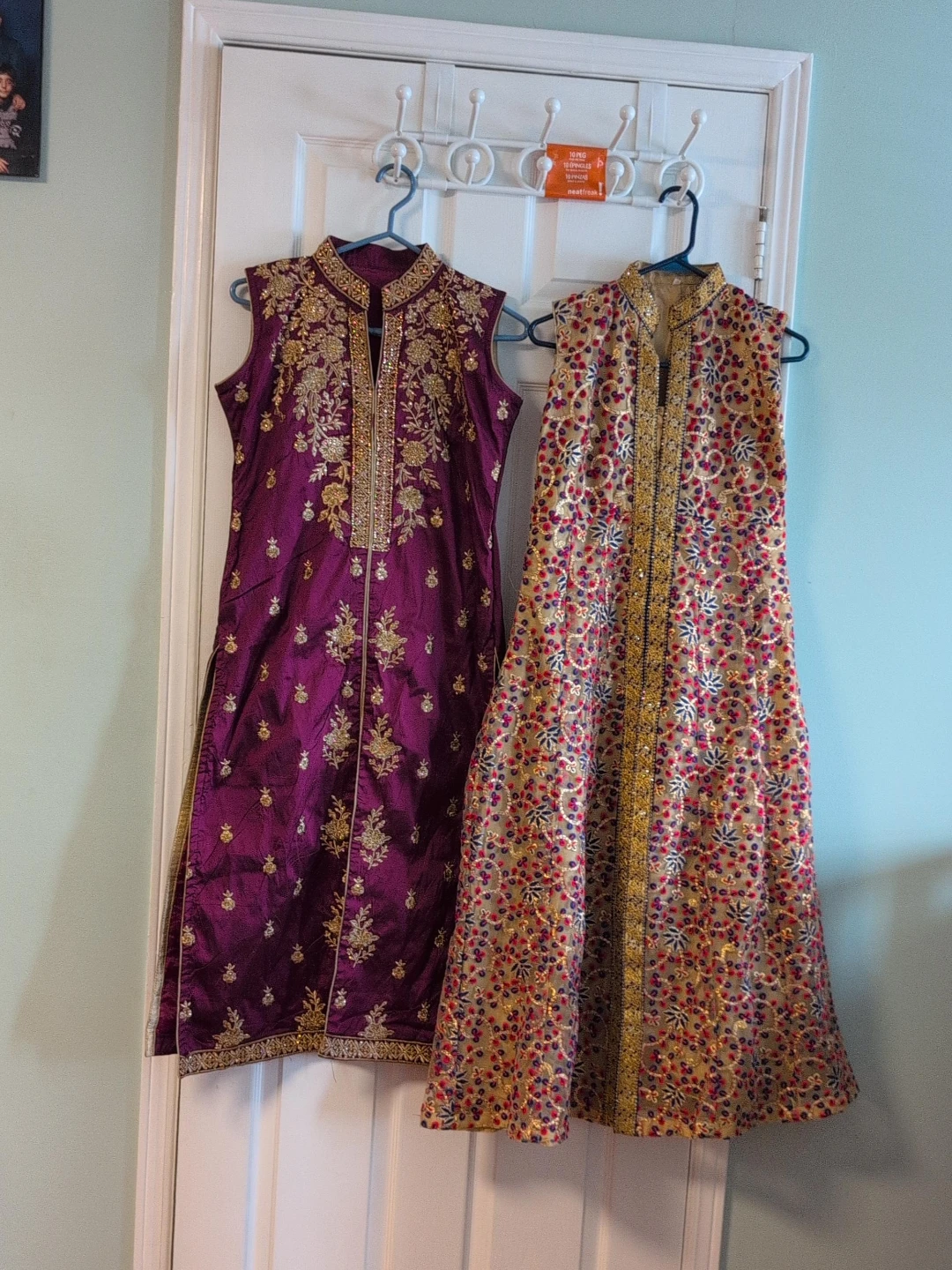 Two Embroidered Indian Traditional Dresses