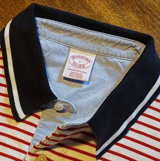 Brooks Brothers - Red/White Stripe - Size L