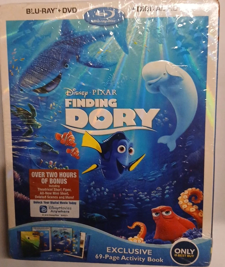 Disney Pixar Finding Dory Blu-Ray + DVD