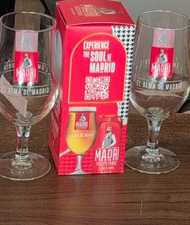 Madri Experiencial Beer Glasses Set with Box