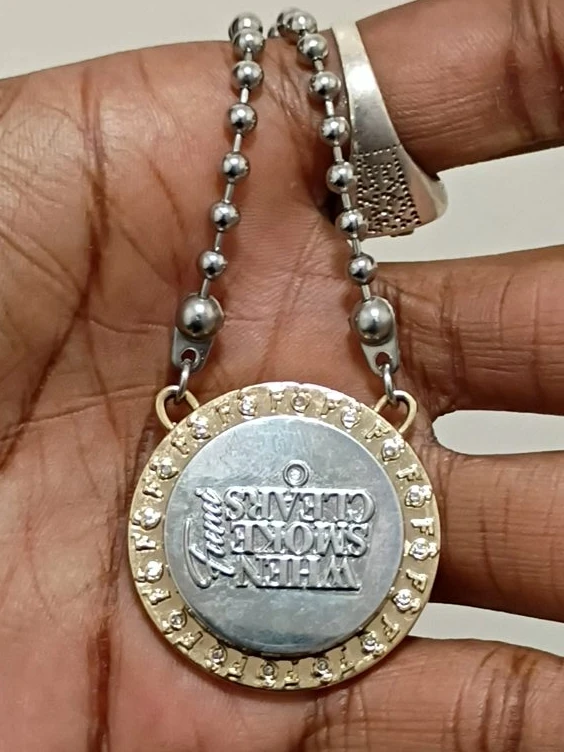 When Smoke Clears Pendant Necklace