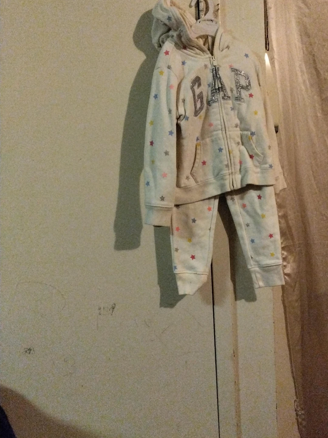 Gap Kids Hoodie and Pants Set - Cream with Stars