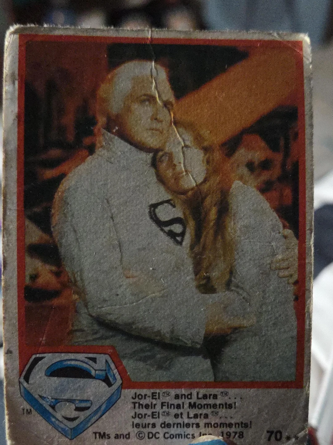 DC Comics Jor-El and Lara Trading Card 1978
