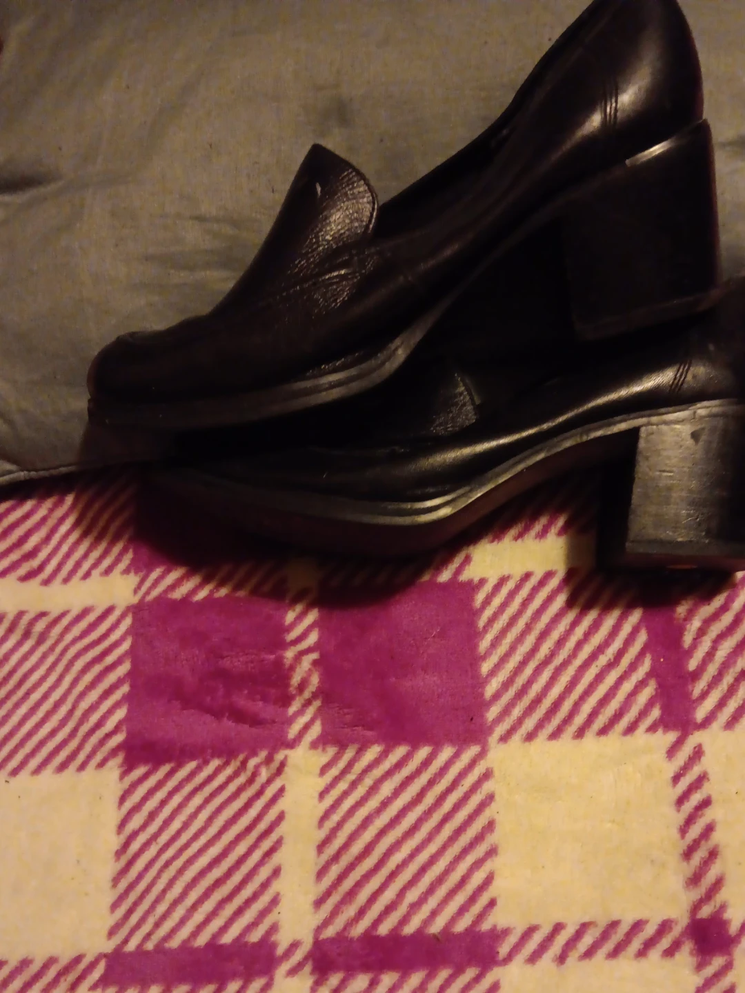 Brown Leather Loafer Heels