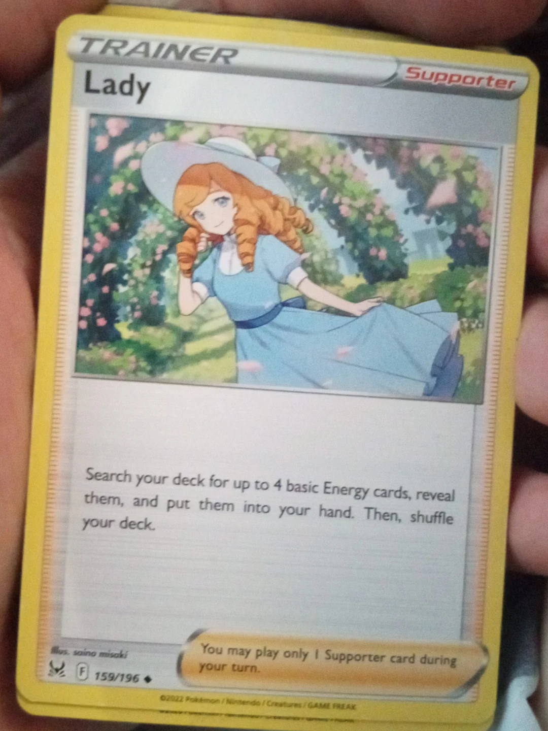 Pokémon Trainer Card - Lady 159/196