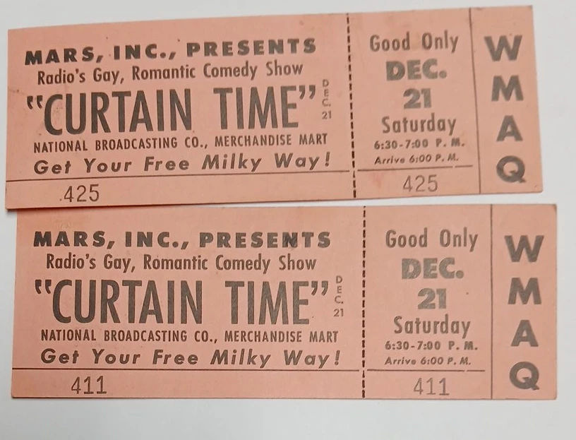 Curtain Time Radio Show Ticket - December 21