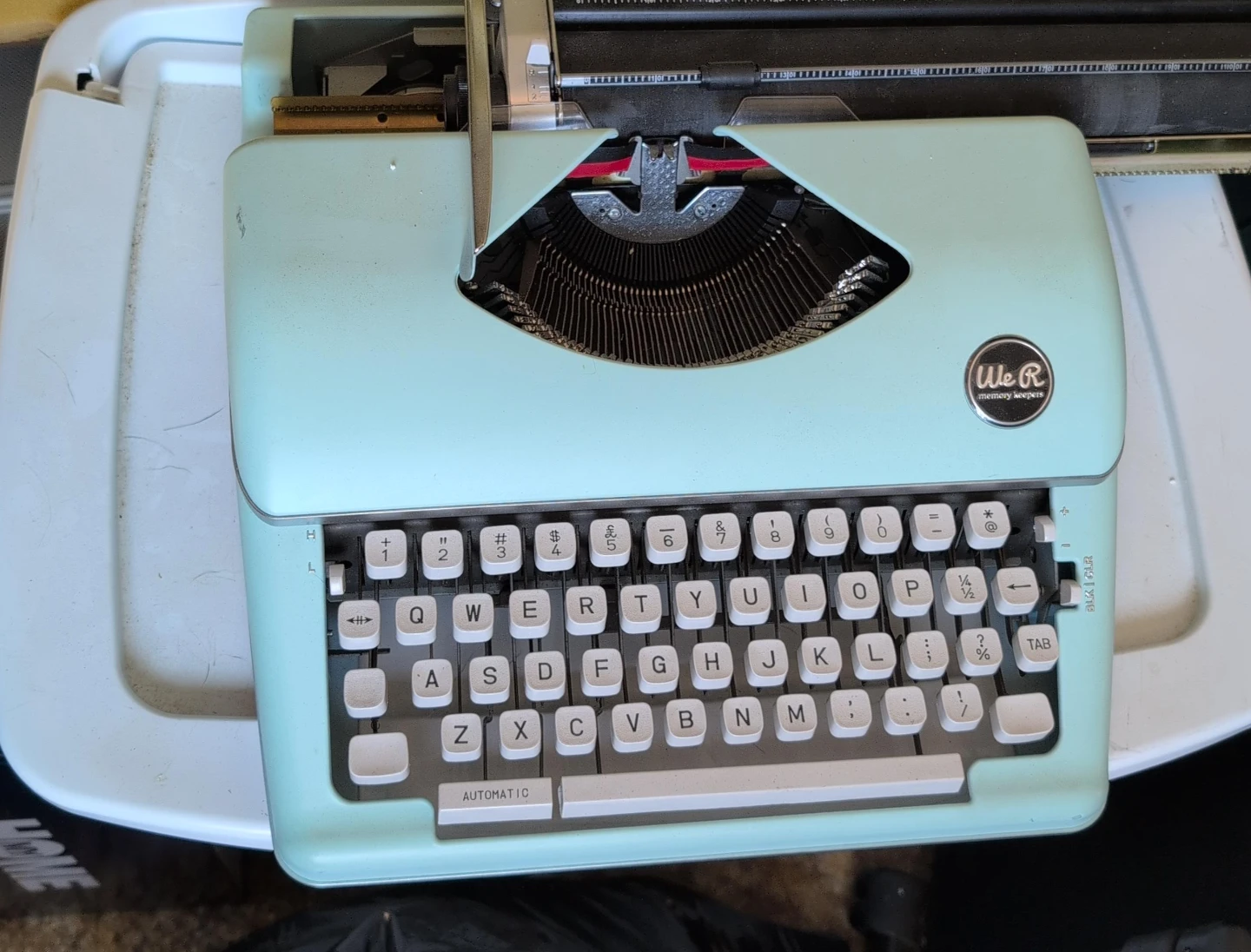 We R Memory Keepers Typewriter Mint Green