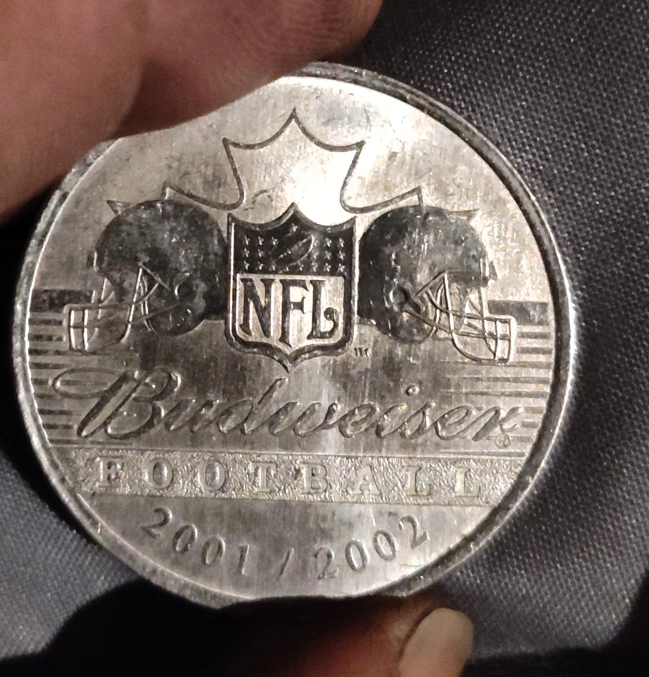 Budweiser NFL Football Coin 2001-2002