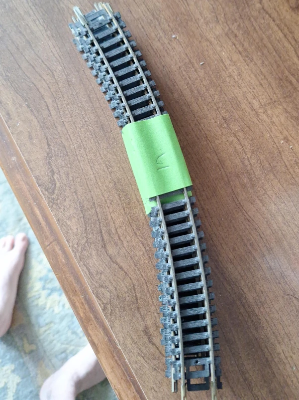 7 Curved Model HO scale Train Track Piece
