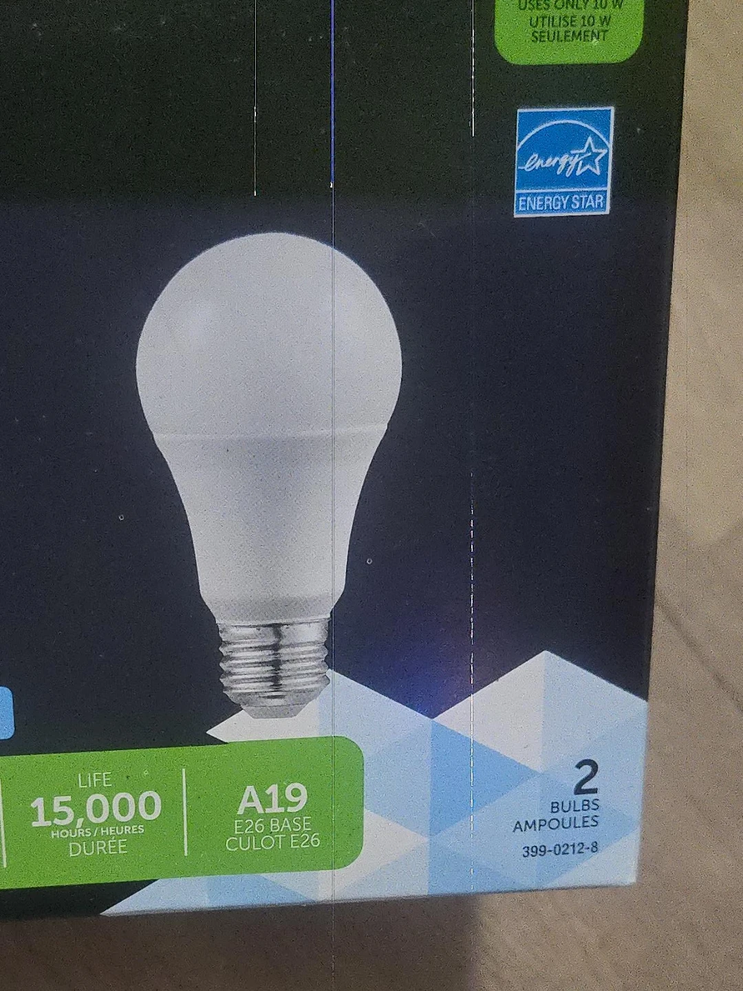 A19 LED Light Bulbs (2-Pack)