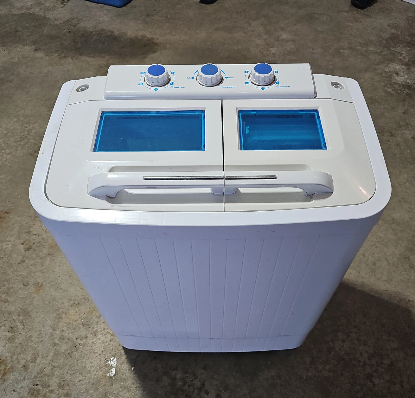White Twin Tub Portable Washing Machine