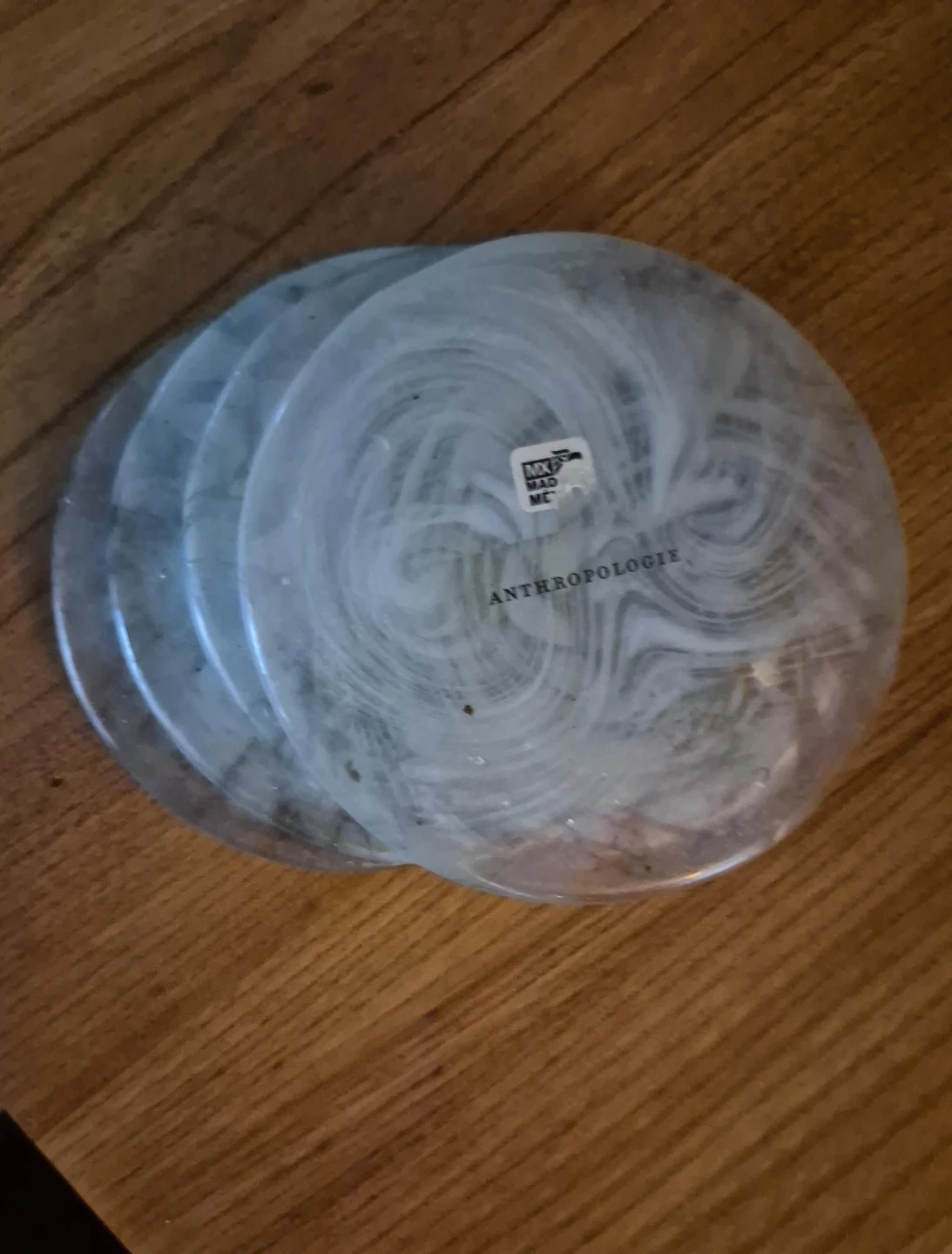 Anthropologie Swirl Coasters Set of 4