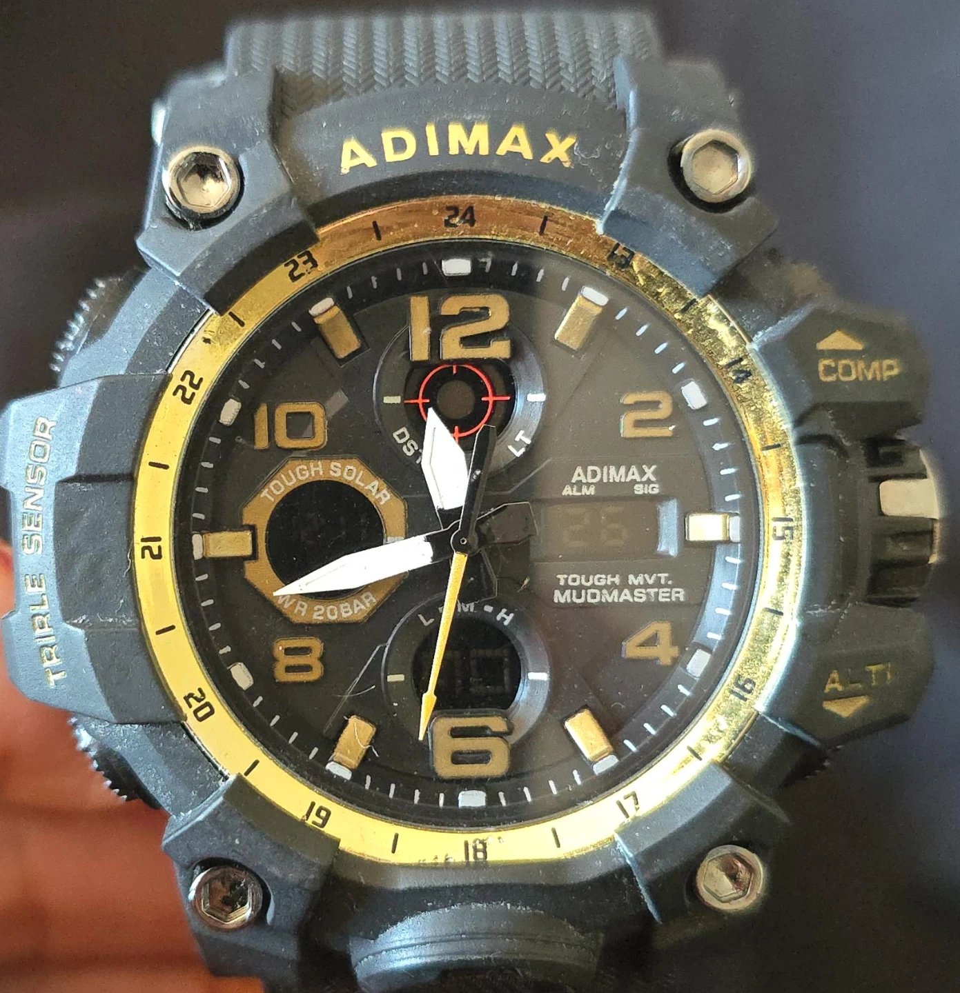 ADIMAX Triple Sensor Tough Solar Watch