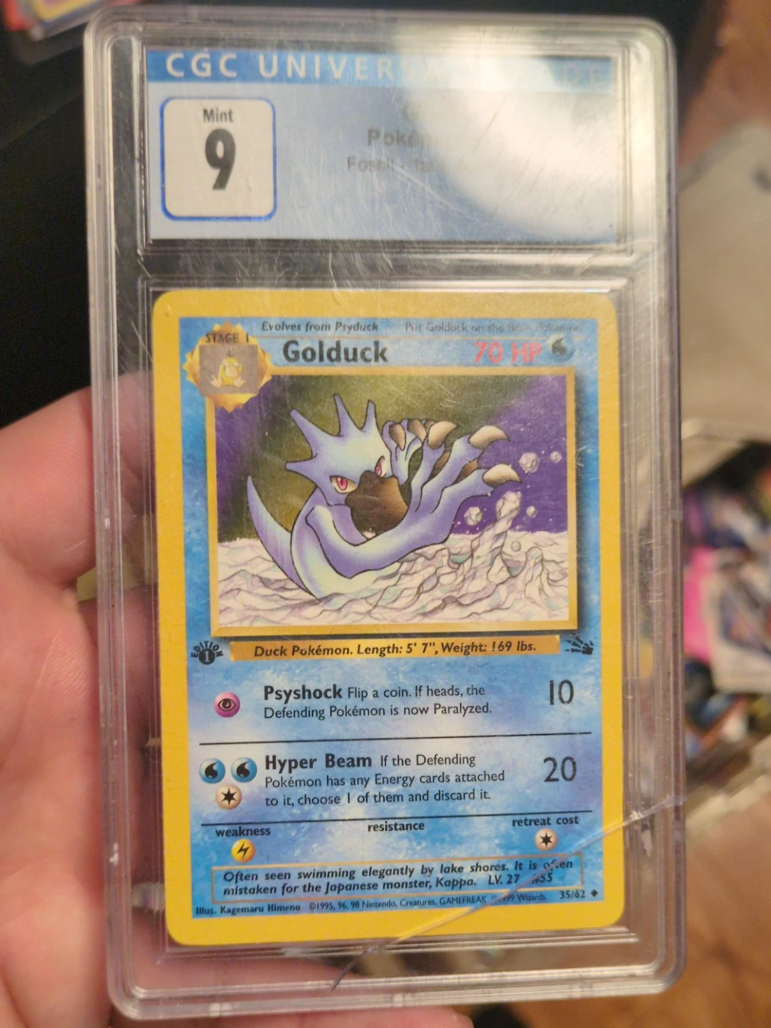 CGC Graded Pokemon - Golduck - Mint 9