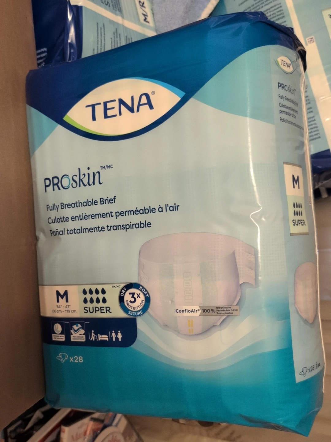 TENA ProSkin Fully Breathable Briefs - Size M