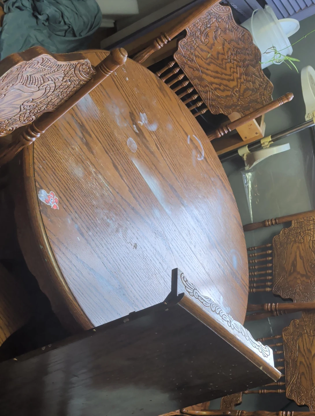 Wooden Dining Table and Chairs Set