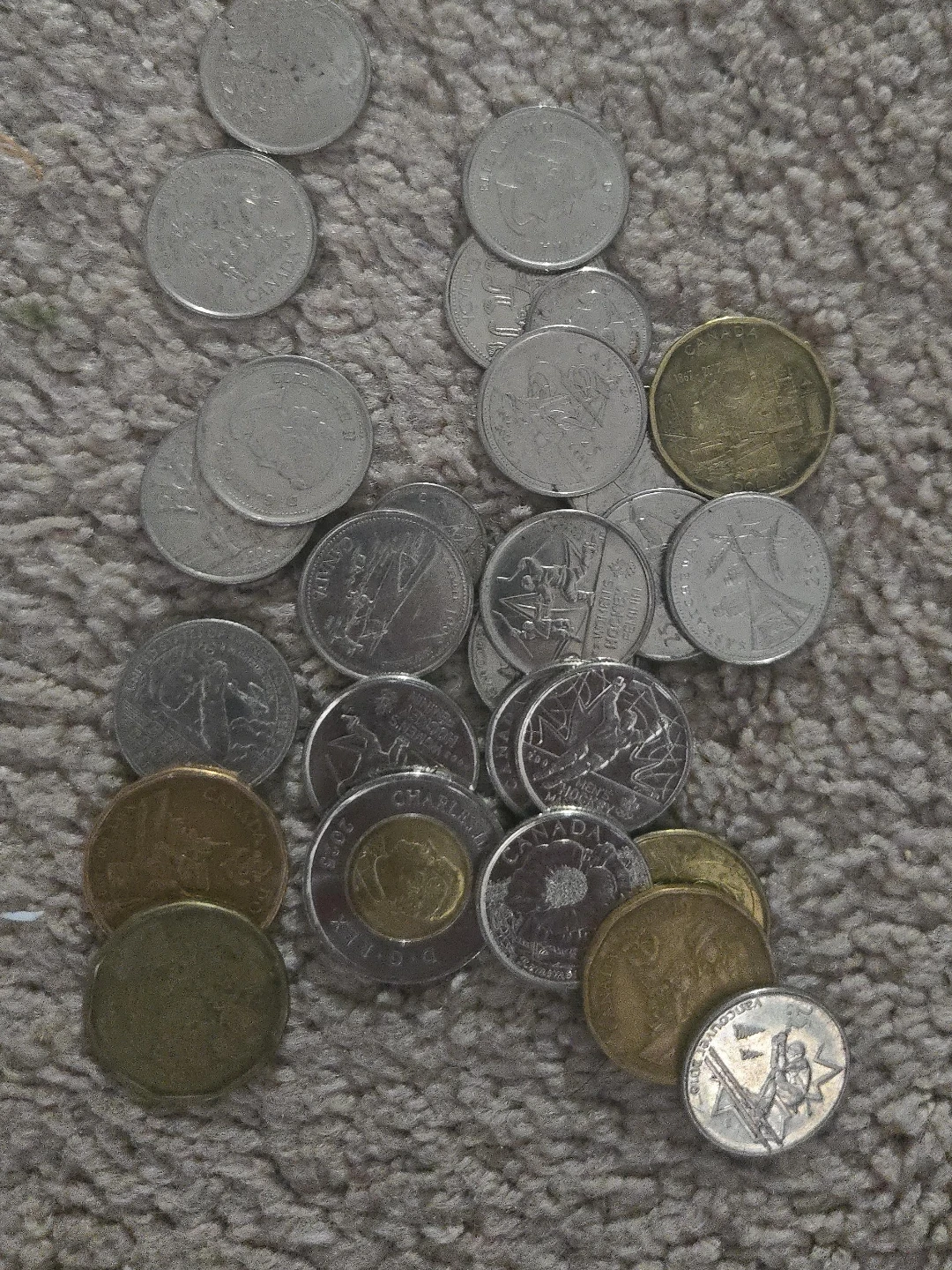 Assorted unique Canadian Coins