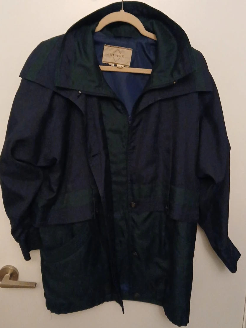 Nuage Navy and Green Plaid Jacket