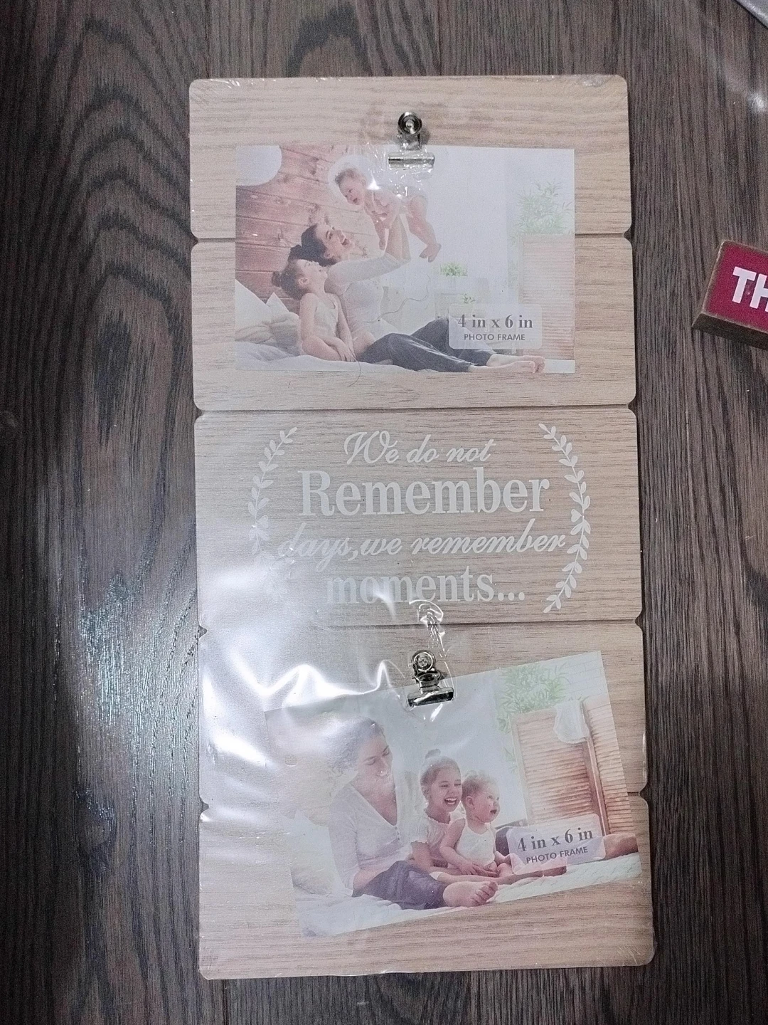 2x 4x6 Inch Photo Frame with Motivational Quote