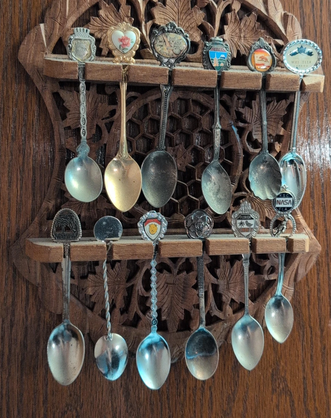 Must pick up March 30!collection of souvenir spoons