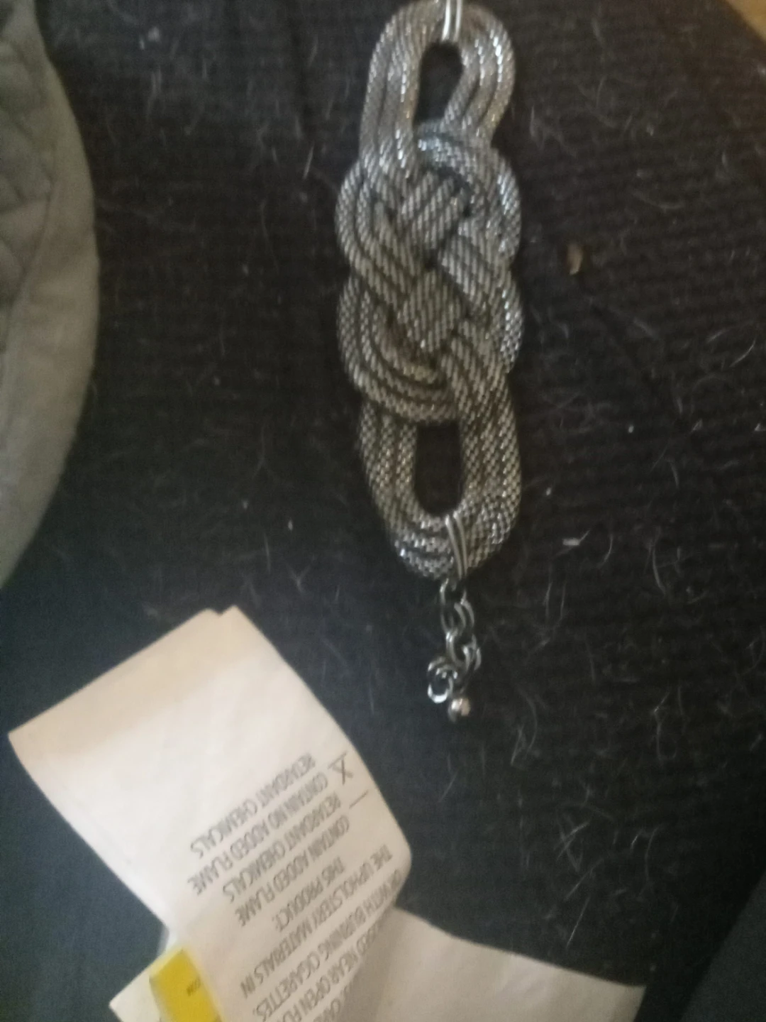 Silver Tone Woven Knot Bracelet