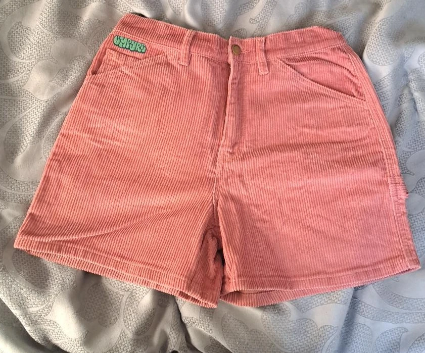 EMPYRE Girlfriend Collective Pink Corduroy Shorts
