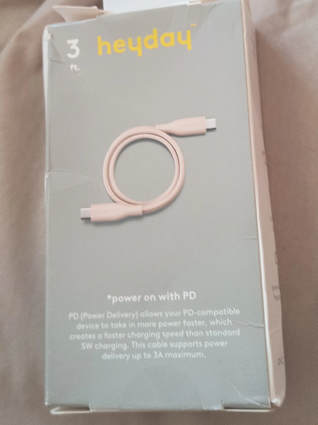 Heyday 3 ft. USB-C to USB-C Cable