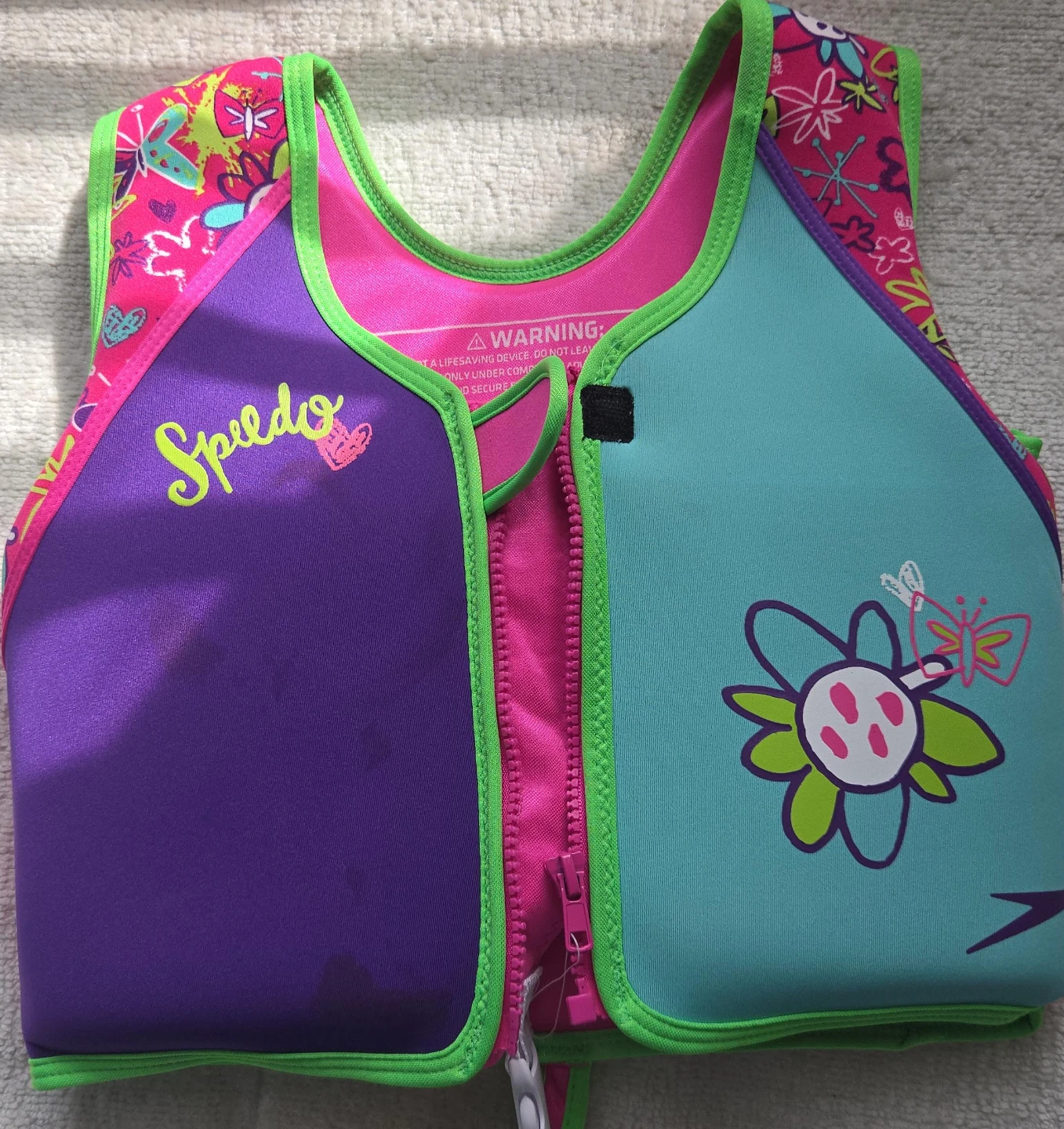 Speedo Kids Swim Vest 4-6 Years Pink