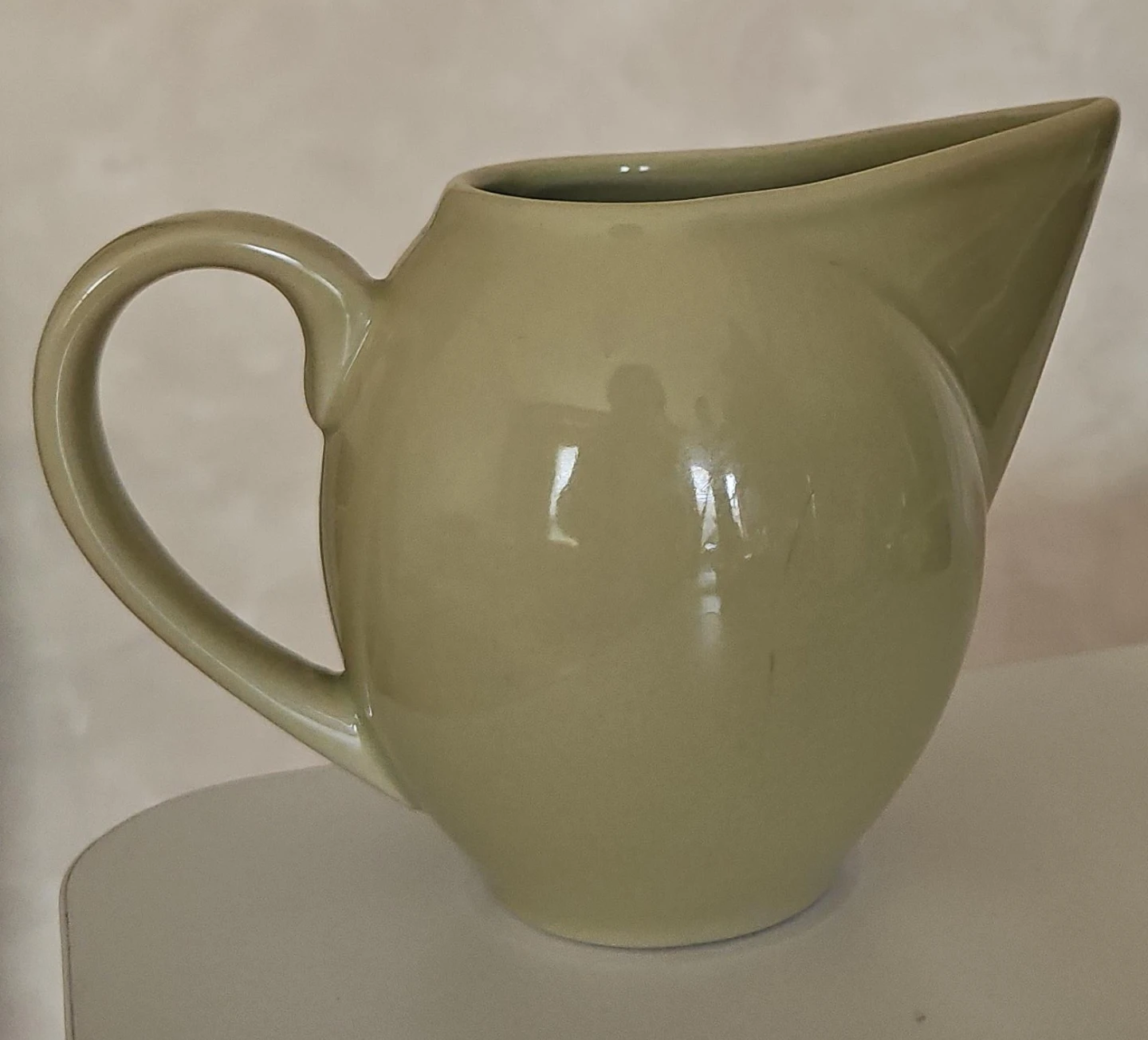 Ceramic Pitcher Cream/Light Yellow