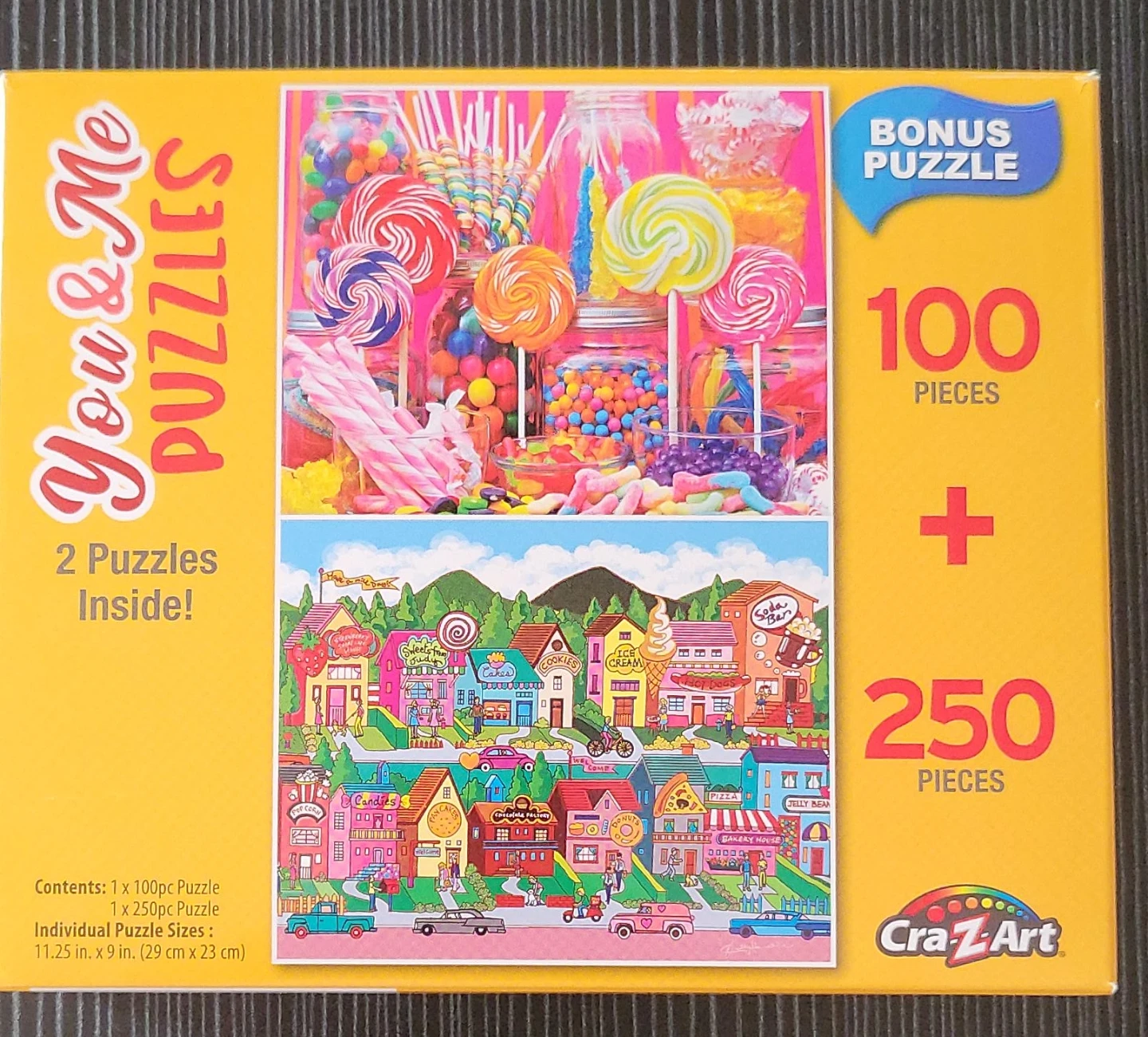 You & Me Puzzles - 100 & 250 Piece - Sweet Town & Candy Jars