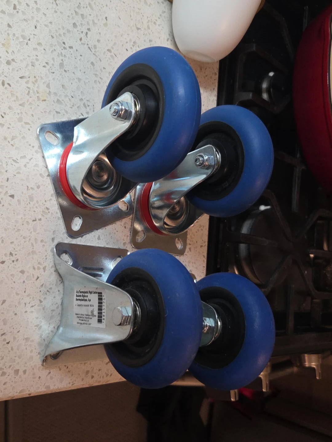 Princess Auto 4-inch Thermoplastic Swivel Casters (Set of 4) - photo 3
