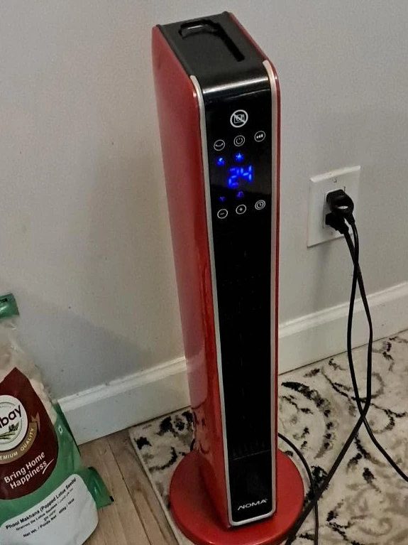 Noma Red Tower Fan Heater
