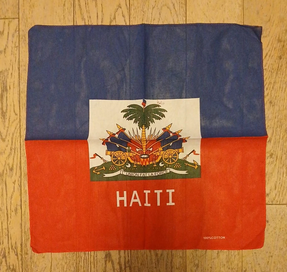 Haiti Flag Bandana 100% Cotton