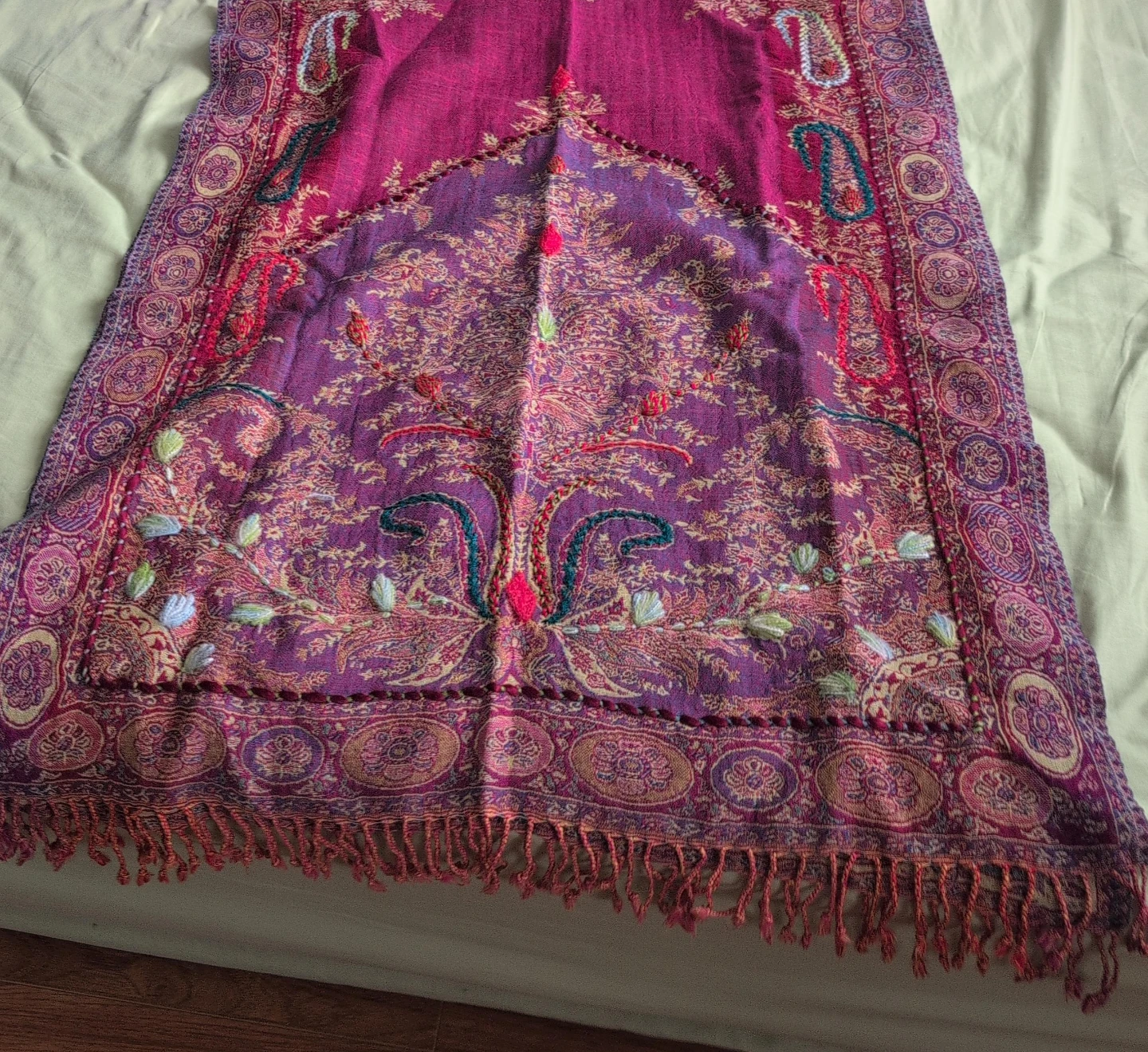 Embroidered Scarf shawl