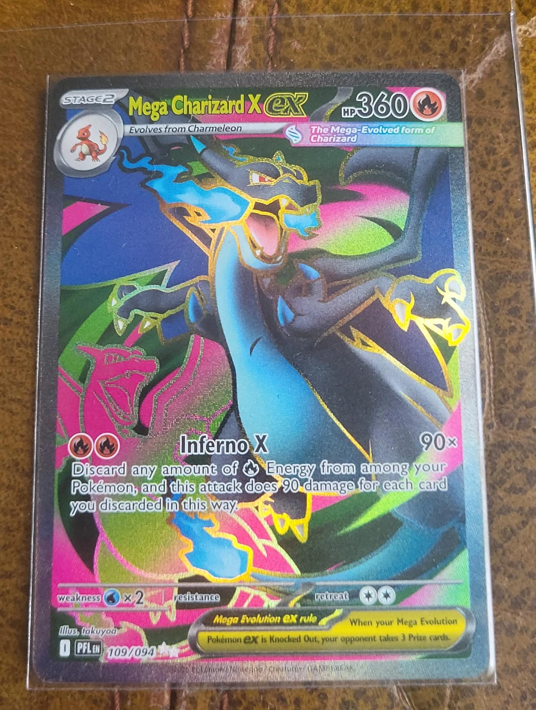 Pokemon Mega Charizard EX 109/094 Card