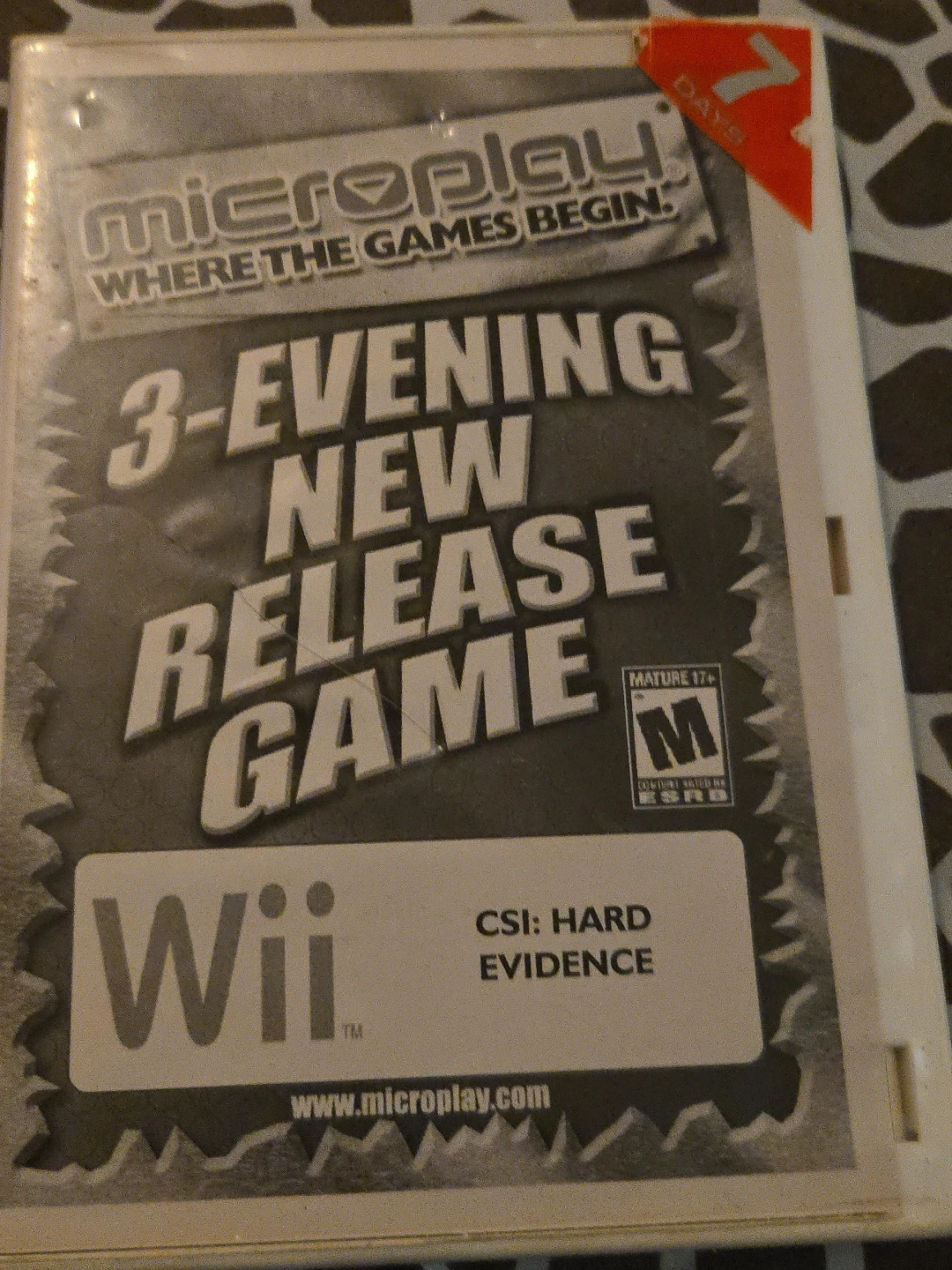 Wii CSI: Hard Evidence Game