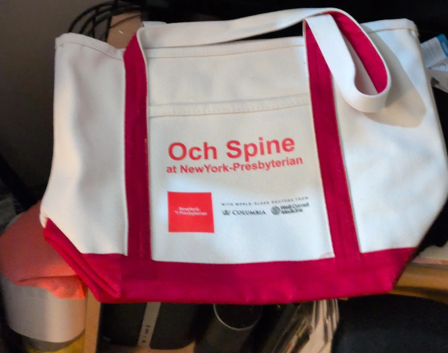 NewYork-Presbyterian Och Spine Tote Bag