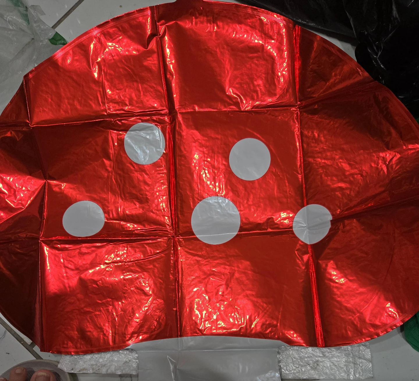 Red Mushroom Foil Balloonx3