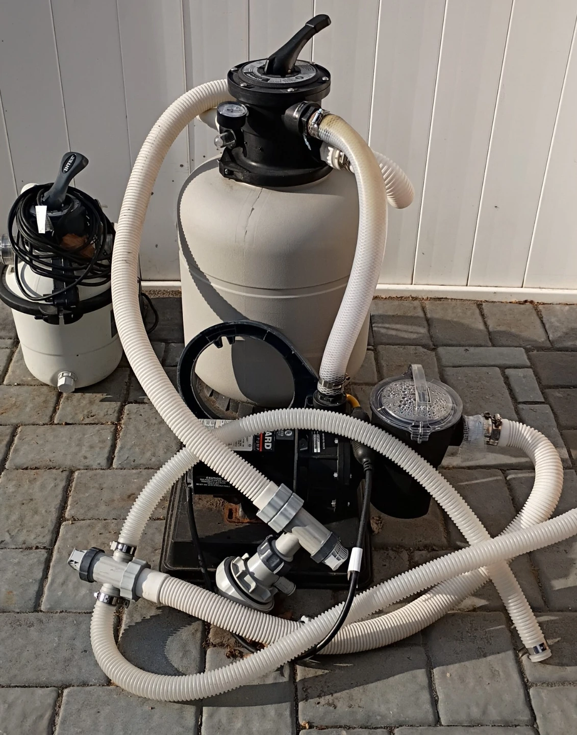 Hayward Sand Filter and Intex Pool Pump System