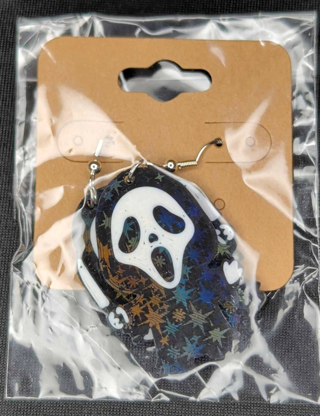 Ghost Face Scream Earrings