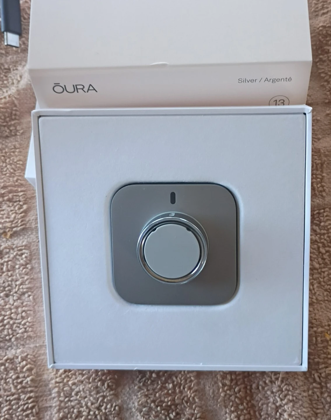 Oura Ring Size 13 Silver