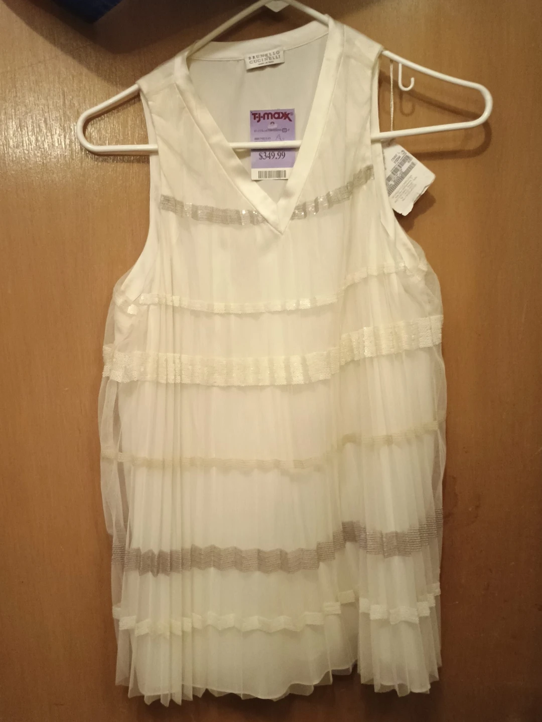 Brunello Cucinelli Sleeveless Ruffled Dress