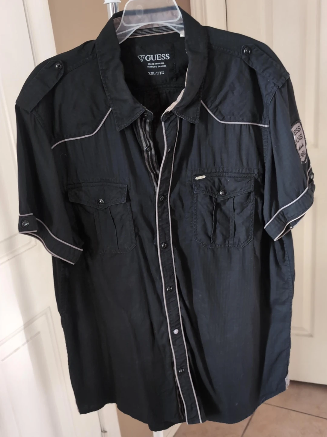 Guess Jeans Short Sleeve Button Up Shirt XXL