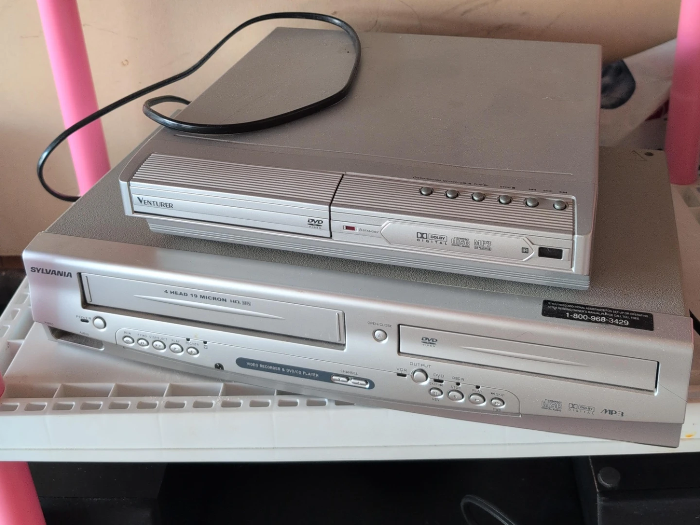 Sylvania VCR DVD CD Player & Venturer DVD Player 30 dollars