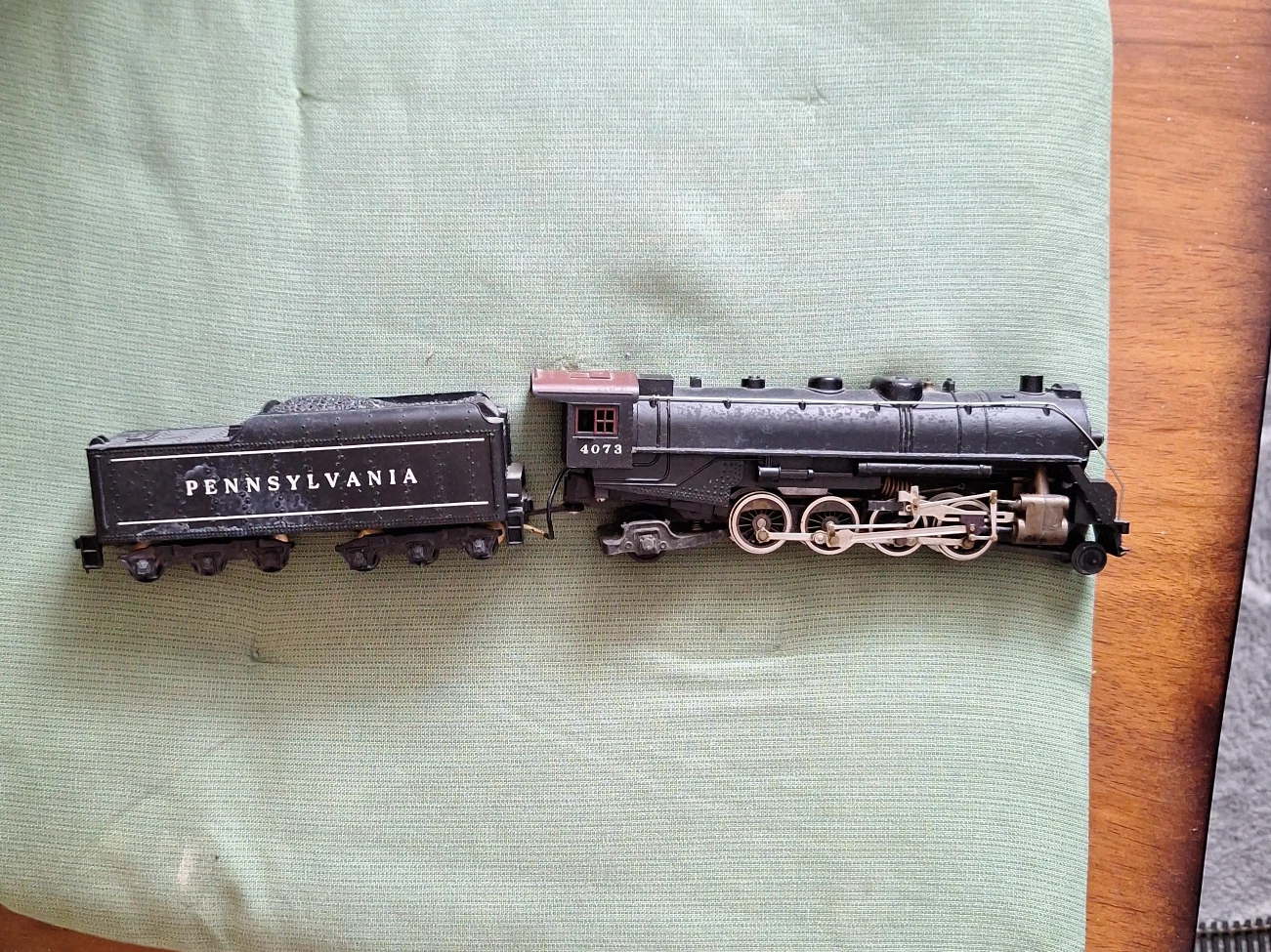 Pennsylvania Railroad Model Train Engine and Tender