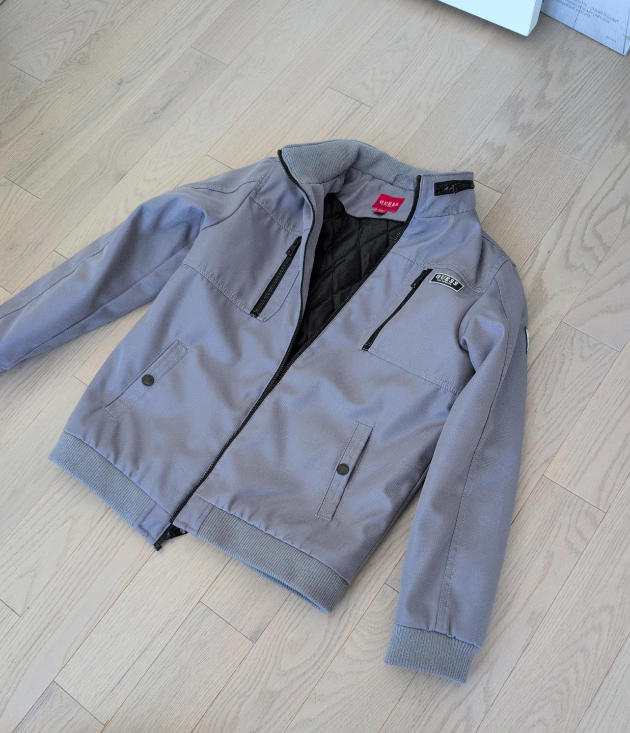 Guess Bomber Jacket - Grey (Boys Size 12) - photo 2
