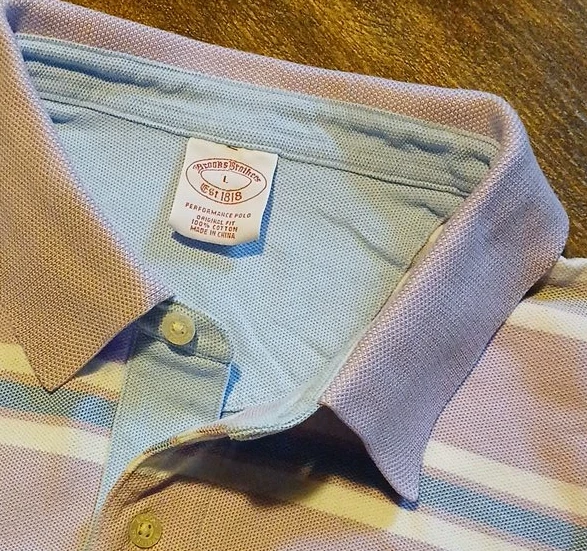 Brooks Brothers Performance Polo Shirt - Large