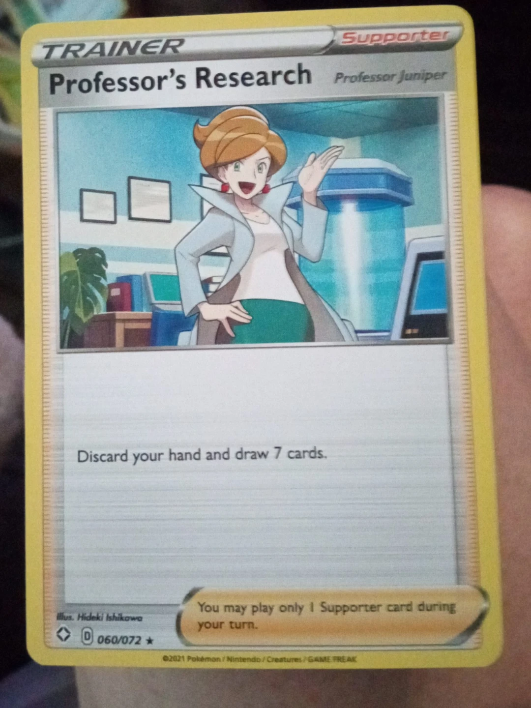 Pokémon Professor's Research Trainer Card 060/072