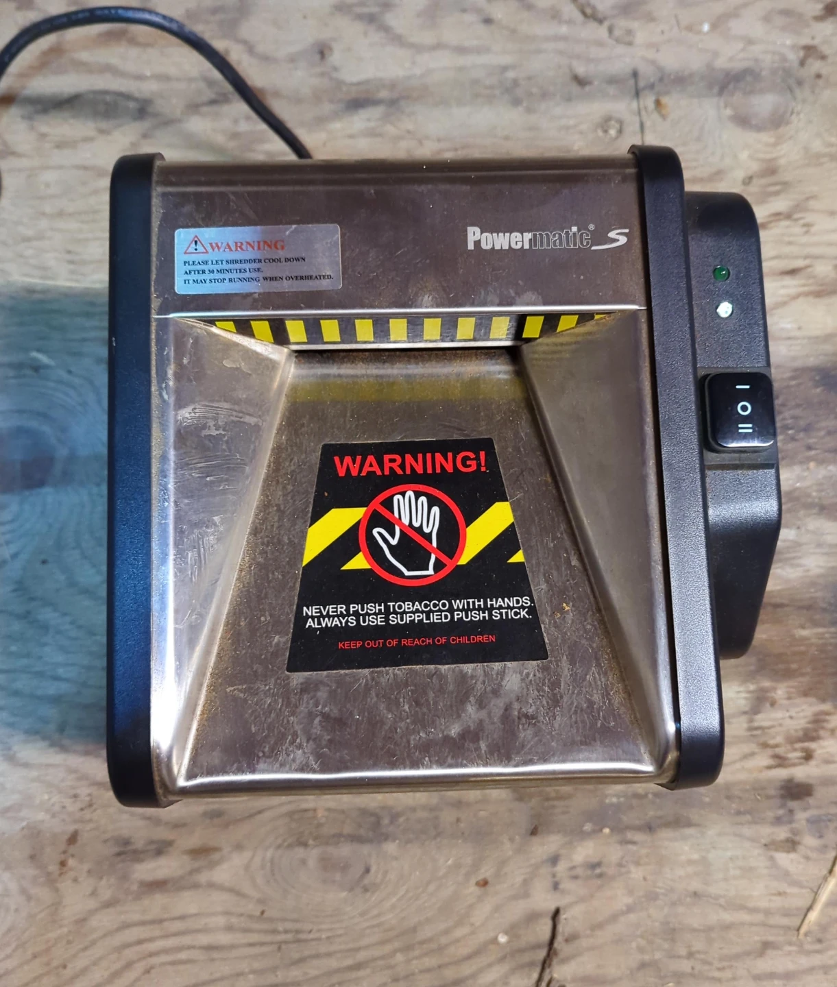 Powermatic s Electric tobacco Shredder